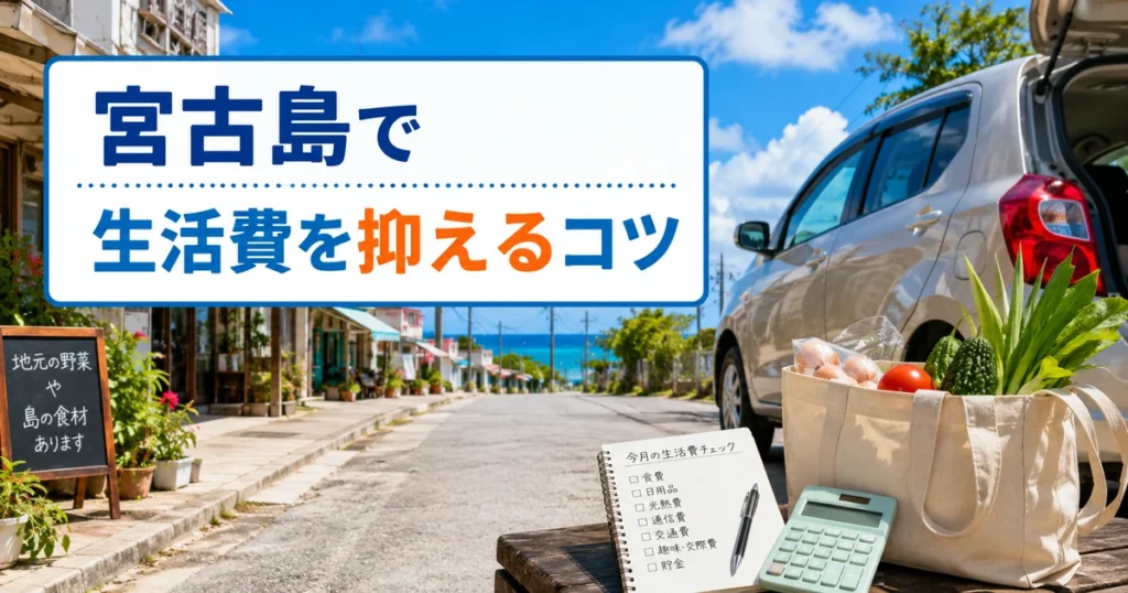宮古島で生活費を抑えるコツ