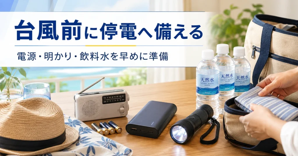 台風接近前に準備するもの